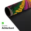 Doorkijk - Bloemen - Tulpen - Kleurrijk - Zonsondergang Muismat XXL klein -sfeer2