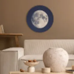 Ruimte - Maan - Kosmos Akoestische PET Vilt - Rond klein -sfeer1