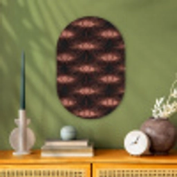 Boheems - Oog - Bruin Wandcirkel Ovaal Forex klein 630 -sfeer2