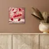 Aardbei - Taart- Eten - Roze aluminium wit klein -sfeer4