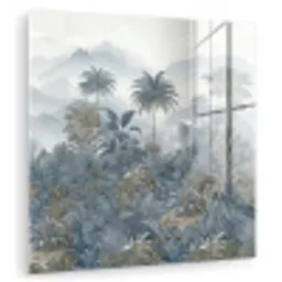 Jungle - Landschap - Blauw plexiglas 5mm klein -zzzproduct_nieuw