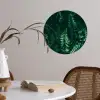 Bladeren - Jungle - Natuur - Tropisch - Planten Wandcirkel behangsticker klein -sfeer3