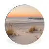 Pier - Zonsondergang - Strand Wandcirkel aluminium klein -3d