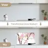 Kersenbloesem - Roze - Bloemen - Sakura - Natuur keuken achterwand spatscherm klein -voor_na_NL