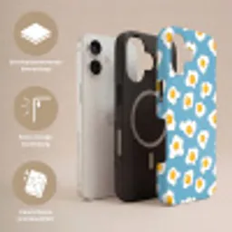 Eieren - Dooiers - Blauw Toughcase MagSafe Apple iPhone 17 klein 1017 -USP_Lagen_NL