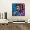 Zingende man - Glitterjas - Microfoon plexiglas 5mm klein -sfeer1