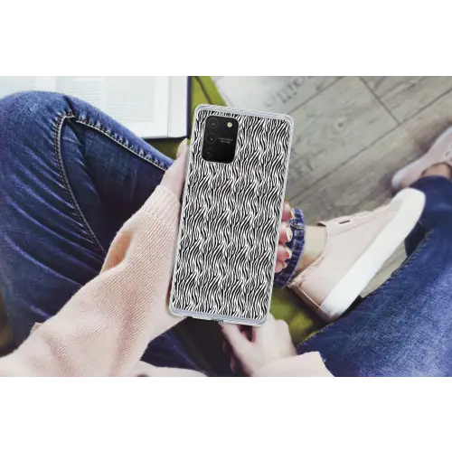 Zwart - Wit - Zebra - Patroon Telefoonhoesje Samsung Galaxy S10 Lite klein 364 -handS10Lite