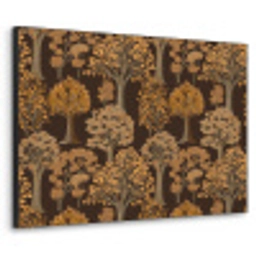 Bomen - Patroon - Bruin Textielframe zwart klein 947 -3d