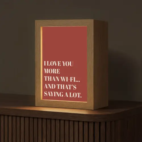 Rood - Quote - Liefde Light Box met kabel (Tafellamp) klein -z3d_website