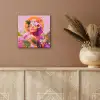 Vrouw - Abstract - Cirkel - Bloemen aluminium wit klein -sfeer4