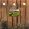 Toscane - Landschap - Wijngaarden tuinposter los doek klein -sfeer1