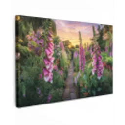 Vingerhoedskruid - Bloemen - Tuin Tuinposter op houten frame 2 cm dik klein -3d