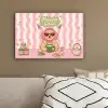 Matcha - Hond - Roze - Groen canvas 2cm klein -sfeer3