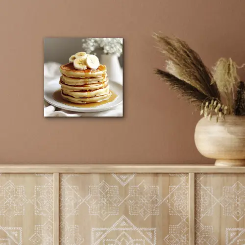 Pannenkoeken - Banaan - Siroop - Wit - Beige aluminium wit klein -sfeer4