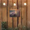 Schildpad - strand - Zonsondergang tuinposter los doek klein -sfeer1