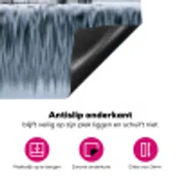 Bos - Reflectie - Meer - Winter - Serene Inductie beschermer vinyl 3mm klein -wsfeer4_website
