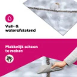 Vogeltje - Sneeuw - Tak - Winter - Zacht Inductie beschermer vinyl 3mm klein -wsfeer6_website