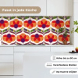 Retro - Flower Power - Vintage - Kleuren keuken achterwand 2 middel 871 -sfeer4_DE