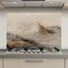 Berglandschap - Mist  - Penseelstreken keuken achterwand spatscherm klein -3d_website