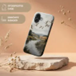 Eenden - Rivier - Landschap - Vlucht - Nostalgisch Toughcase MagSafe Apple iPhone 17 klein -USP_RandenV_DE