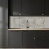 Beton  - Grijs - Muur keuken achterwand 2 middel 871 -sfeer1