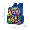 Grappige kleurrijke monsters Kinderrugzak - Blauw middel -productfoto_formaten