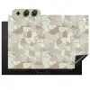 Mozaïek - Stenen - Beige Inductie beschemer met haakjes klein 777 -3d