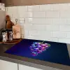 Paars - Disco - Feest - Druif Inductie beschermer vinyl 3mm klein -sfeer3