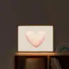 Hart - Gezicht - Roze Light Box met batterij (Wandlamp kind) middel -sfeer1_kind