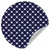 Oceaan - Schelp - Blauw - Wit Wandcirkel behangsticker klein 186 -3d