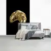 Croissant - Brood - Goud - Zwart fotobehang vinyl groot -slaapkamer
