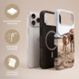 Texas Longhorn - Kalf - Weide - Dieren Toughcase MagSafe Apple iPhone 17 Pro Max klein -USP_Lagen_NL