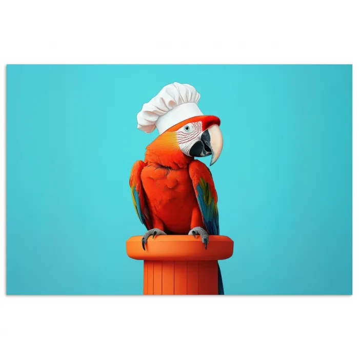 Ara - Koksmuts - Sokkel - Grappig poster papier klein -3d