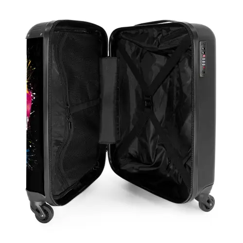 Hockey met verf NBS - Handbagage koffer - Unisex middel -binnenkant