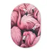 Flamingo - Roze - Dieren Wandcirkel Ovaal Forex klein -3d