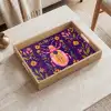 Kever - Felgekleurd - Bloemen - Bladeren Dienblad Rechthoek middel -sfeer1