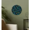 Blauw - Patroon - Retro Wandcirkel kunststof plaat 5mm dik klein 188 -sfeer3