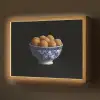 Delfts blauw - Bitterballen - Holland - Schaal Light Box met batterij (Wandlamp) middel -z3d_website