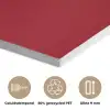 Minimalistisch - Lijnillustratie - Rood PET vilt klein -closeup_NL