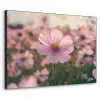 Bloemen - Paars - Wazig Textielframe - compleet frame klein -3d