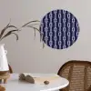 Oceaan - Touw - Blauw - Wit Wandcirkel behangsticker klein 186 -sfeer3