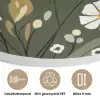 Bloemen - Illustratie - Groen Akoestische PET Vilt - Rond klein -closeup_NL