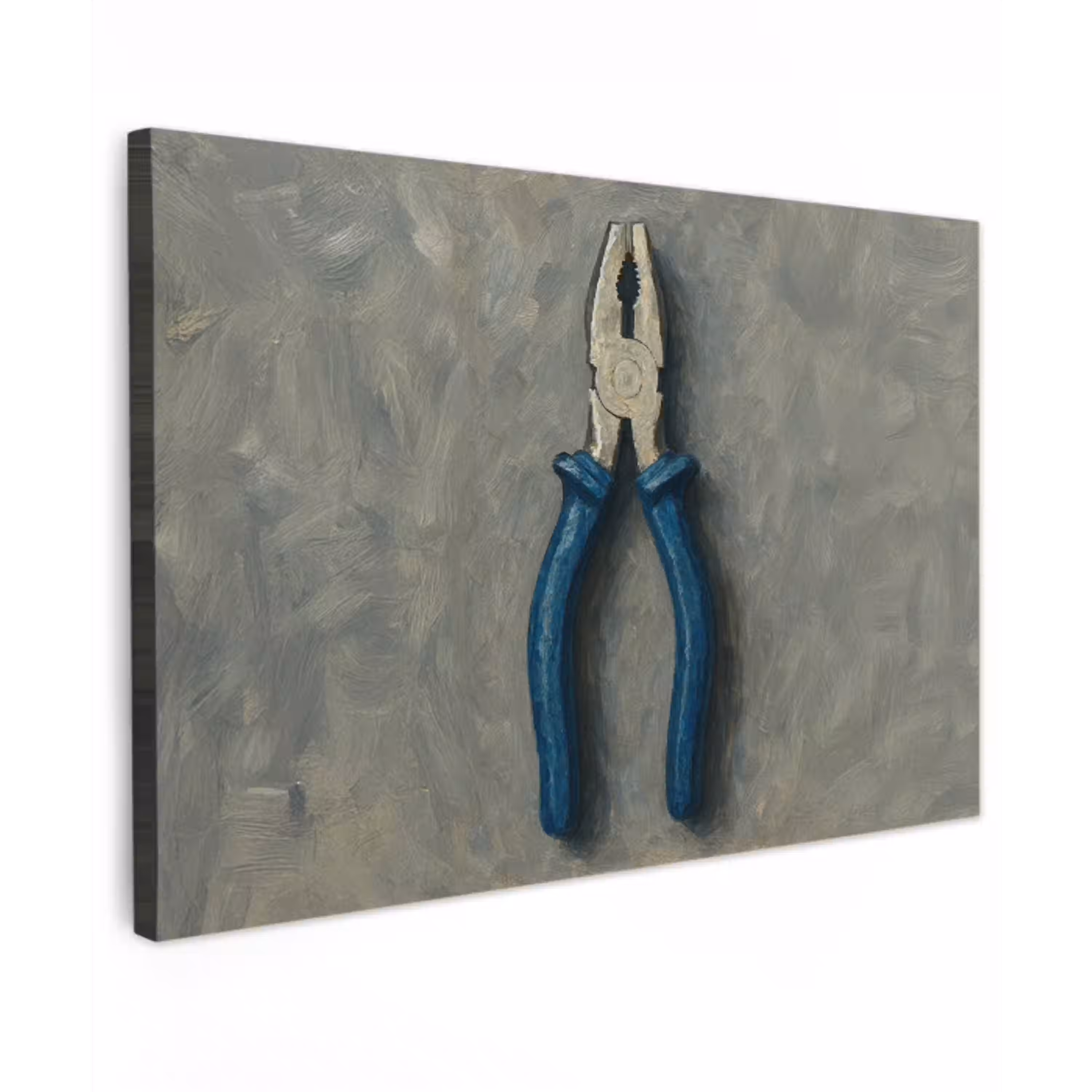 Tang - Schilderij - Textuur - Verf Tuinposter op houten frame 2 cm dik klein -3d