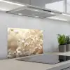 Wilde - Bloemen - Wit keuken achterwand spatscherm klein -3d_schuin