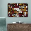 Abstract - Patroon - Rood canvas 2cm klein -sfeer4