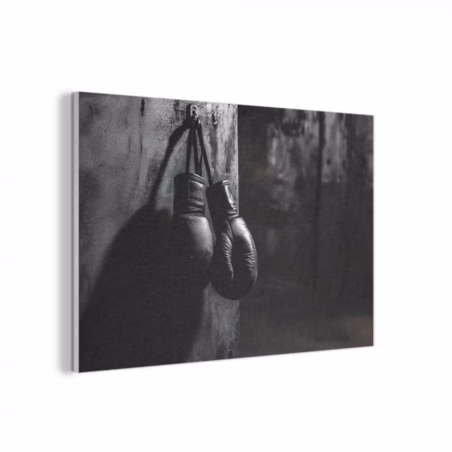 Akustikbild - Boxhandschuhe - Wand - Dunkel - Schwarz