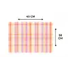 Pastel - uitpatroon - Geometrisch Placemat vinyl groot 368 -specs