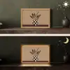 Minimalistisch - Vaas - Bloemen - Bruin Light Box met kabel (Tafellamp) klein -sfeer3