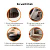 Donker - Bamboe - Bruin Inductie beschermer vinyl 3mm klein 276 -zzzzzzz-td-werking