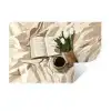 Boek - Illustratie - Tulpen - Koffie Muursticker klein -3d